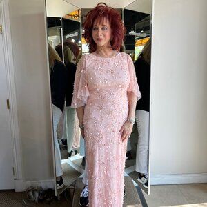 tea-length evening gown